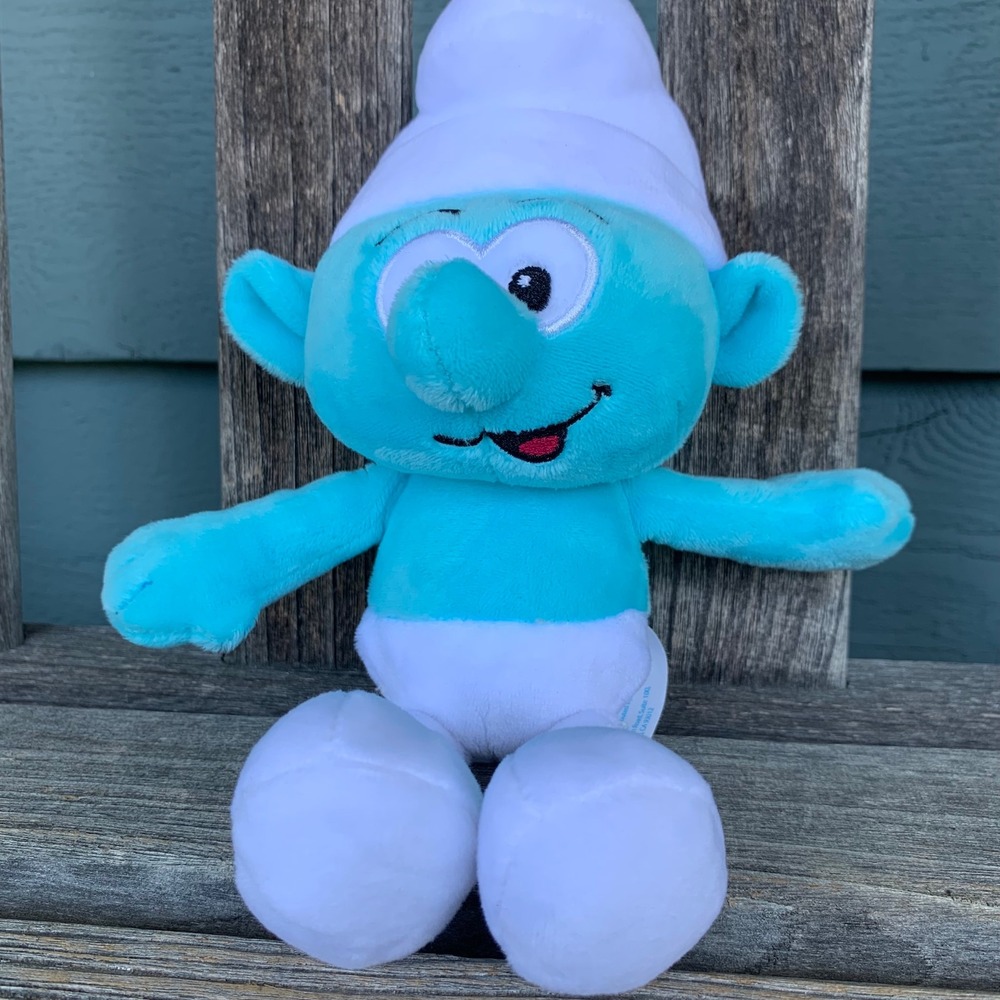 The Smurfs 2025 Paramount Pictures Blue Plush Toy Snapco LLC 9.5 inch AMC Movie - Picture 2 of 8
